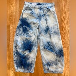 B54 Ballon Jeans Ice Dyed Acid Wash 90s Y2K Pantaloons Bloomer Pants Jeans